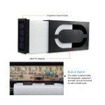 Numro de maison lumineux  led solaire - plaque d'adresse solaire tanche pour usage extrieur