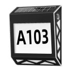 Numéro de maison lumineux, plaque d'adresse murale solaire, éclairage led, numéro de maison éclairé Numéro de maison lumineux, plaque d'adresse murale solaire, éclairage led, numéro de maison éclairé