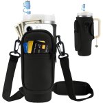 Nzqaf - porte bouteille d'eau stanley 40 oz, sac coupe stanley etanche, avec rglable sangle et poche ...