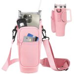 Nzqaf - porte bouteille d'eau stanley 40 oz, sac coupe stanley etanche, avec rglable sangle et poche ...