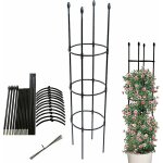 Oblisque de jardin, support pour plantes grimpantes, cage  tomates stable, treillis de jardin, cage ...