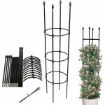 Ob�lisque de jardin - support stable pour plantes grimpantes et cage a tomates pour jardin et balcon