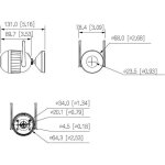 Objectif dahua f2c - pv 3, 6 mm