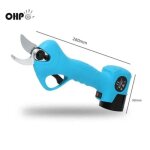 Ohp sécateur coupe branche électrique - sans fil coupe 2. 5cm - avec 2x 16. 8 v batterie Ohp sécateur coupe branche électrique - sans fil coupe 2. 5cm - avec 2x 16. 8 v batterie
