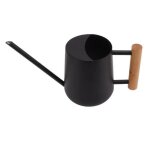 Omabeta arrosoir de fleurs arrosoir � long bec en acier inoxydable de 900ml, poign�e en bois, pot jardin ...