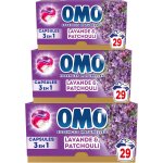 Omo - lessive liquide en capsules 3 en 1 j'ai r�v� du sud - lot de 3x29 87 lavages - lavande et patchouli ...