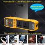 Onduleur de puissance de voiture 400 w, haute frquence, sinusodal modifi, convertisseur dc 12 v  ...