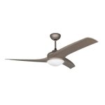 Orbegozo ventilateur de plafond avec lumi�re et t�l�commande 3 pales 105 cm marron - cp93105