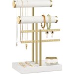 Organisateur de bijoux a 3 niveaux - porte - bijoux beige - support de bijoux amovible en t - porte - ... Organisateur de bijoux a 3 niveaux - porte - bijoux beige - support de bijoux amovible en t - porte - ...