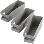 Organisateur de chaussures, rangement ballerines gain de place, lot de 3, support plastique robuste, ...