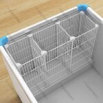 Organisateur de congelateur coffre : separateur de rangement en fil metallique, panier de rangement pour ...