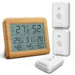 Oria - hygromtre numrique lcd, capteur sans fil, temprature, humidit, moniteur, tlcommande, intrieur, ...