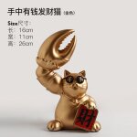Ornement de chat porte - bonheur de luxe haut de gamme, cadeau d'ouverture, dcoration de caissier, entre ...