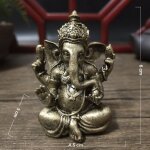Ornements de document en bronze intensifis de bouddha de ganesha, sculptures de dieu hindou d'lphant ...