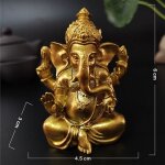 Ornements de document en bronze intensifis de bouddha de ganesha, sculptures de dieu hindou d'lphant ...