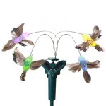Ornement de jardin solaire, animal mignon, papillon volant, oscillant, dcoration extrieure, 62 - type ...