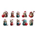 Ornements de noirs drles, dcoration de nol de mignons en hauteur, ornements de nol, dcorations a ...
