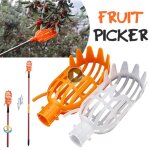 Outil de cueillette de fruits a economie de main - d '�uvre, manche de balai, outil de t�te de cueillette, ...