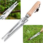 Outil de dsherbage manuel manche en bois dsherbeur en acier inoxydable avec mesure outil de tonte extracteur ...