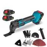 Outil multifonction oscillant , 6 vitesses réglables, avec 22 accessoires, angle d'oscillation de 4 ; ... Outil multifonction oscillant , 6 vitesses réglables, avec 22 accessoires, angle d'oscillation de 4 ; ...