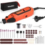 Outil rotatif multifonction 130w avec 120 accessoires valuemax, 5 vitesses variables 35000 tr / min, ...