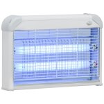 Outsunny lampe uv anti - insectes anti moustique tue mouche �lectrique destructeur d'insectes 20 w gris ...
