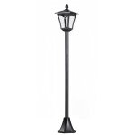 Outsunny luminaire ext�rieur solaire lampadaire lanterne classique led 40 lm dim. 18l x 18l x 160h cm ...