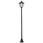 Outsunny luminaire extrieur solaire lampadaire lanterne classique led 60 lm max. dim. 26l x 26l x 177h ...