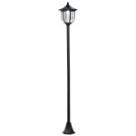 Outsunny luminaire ext�rieur solaire lampadaire lanterne classique led 60 lm max. dim. 26l x 26l x 177h ...