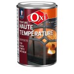 Oxi peinture haute temperature 100c a 600c noir satin 3285820036492bbq echappement cheminee poele barbecue ...