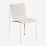 Pack de 2 chaises de jardin en polypropyl�ne ismene blanc de pierre