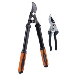 Pack 2 outils coupe branches 53, 3 cm + secateur de jardin 20, 3 cm outillage jardinage black et decker ...