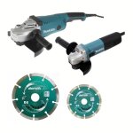Pack 2 outils makita dk0053gx2 - p (meuleuse ga9020 + meuleuse 9558hnrg)