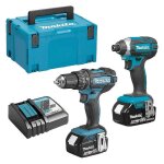 Pack 2 outils makita dlx2131tj (dhp482z + dtd152z) 18v li - ion lxt (2 x 5, 0 ah) Pack 2 outils makita dlx2131tj (dhp482z + dtd152z) 18v li - ion lxt (2 x 5, 0 ah)