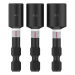 Pack de 3 douilles impact 1 / 4  - 5 / 16  - 3 / 8  x 50 mm pro nutsetter 2608521u65 - bosch