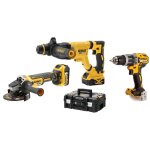Pack de 3 outils 18v dck327p2t (dch263 / dcg405 / dcd791) + 2 batteries 5 ah + chargeur en coffret tstak ...