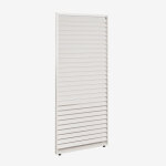 Pack de 3 panneaux lat�raux pour pergola bioclimatique en aluminium avec lames druvia blanc gardenia
