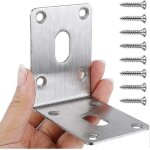 Pack 304 equerres d'angle en acier inoxydable 70 x 70 x 50 mm equerres d'angle robustes equerres en bois ... Pack 304 equerres d'angle en acier inoxydable 70 x 70 x 50 mm equerres d'angle robustes equerres en bois ...
