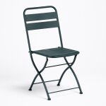 Pack de 4 chaises de jardin pliantes janti vert jungle