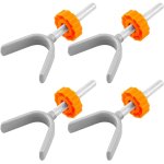 Pack de 4 vis a pression a broche y pour portails de protection, 10 mm x 73 mm adaptes aux trous de ...