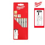 Pack de 5 lames scie sauteuse milwaukee bois 105 mm denture de 4 mm 4932311633 Pack de 5 lames scie sauteuse milwaukee bois 105 mm denture de 4 mm 4932311633