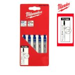 Pack de 5 lames scie sauteuse milwaukee m�tal 55 mm denture de 1, 2 mm 4932254063