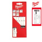 Pack de 5 lames scie sauteuse milwaukee métal 105 mm denture de 2 mm bi - metal 4932274653 Pack de 5 lames scie sauteuse milwaukee métal 105 mm denture de 2 mm bi - metal 4932274653