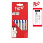 Pack de 5 lames scie sauteuse milwaukee métal 55 mm denture de 0, 7 mm 4932274652 Pack de 5 lames scie sauteuse milwaukee métal 55 mm denture de 0, 7 mm 4932274652