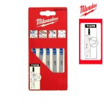 Pack de 5 lames scie sauteuse milwaukee métal 75 mm denture de 3 mm 4932274315 Pack de 5 lames scie sauteuse milwaukee métal 75 mm denture de 3 mm 4932274315
