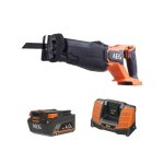 Pack aeg 18v - scie sabre brushless 32 mm - batterie 4. 0 ah - chargeur