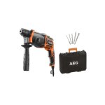 Pack aeg perforateur sdsplus 24mm - 800w - kh 24 ie kit - set trois forets et deux burins offerts