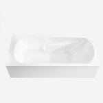 Pack baignoire 170x70cm avec tabliers recoupables 180cm et 80cm - blanc brillant - mae
