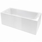 Pack baignoire 170x75cm avec tabliers recoupables 180cm et 80cm - blanc brillant - mae square
