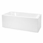 Pack baignoire 180x80cm et 2 tabliers recoupables - blanc brillant - marina square duo